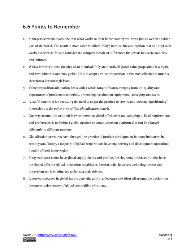 Fundamentals of Global Strategy - Page 144